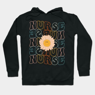 Retro Groovy Nurse Life For Women Nursing For Nurses Week Hoodie